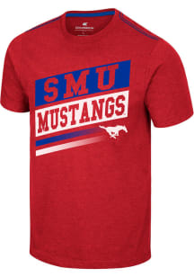 Colosseum SMU Mustangs Red Iginition Short Sleeve T Shirt