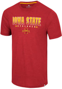 Colosseum Iowa State Cyclones Cardinal Ticking Like This Short Sleeve T Shirt