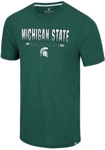 Colosseum Michigan State Spartans Green Ticking Like This Short Sleeve T Shirt