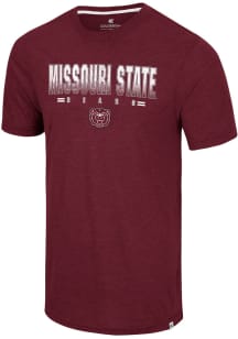 Colosseum Missouri State Bears Maroon Ticking Like This Short Sleeve T Shirt