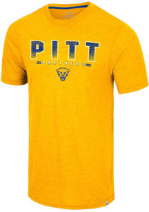 Colosseum Pitt Panthers Gold Ticking Like This Short Sleeve T Shirt