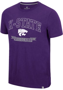 Colosseum K-State Wildcats Purple Objection Short Sleeve T Shirt
