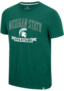 Colosseum Michigan State Spartans Green Objection Short Sleeve T Shirt