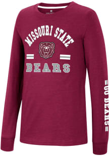 Colosseum Missouri State Bears Youth Maroon Roof Long Sleeve T-Shirt