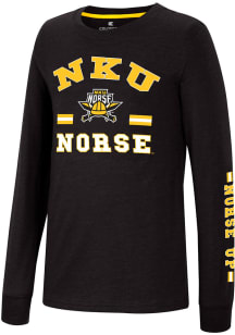Colosseum Northern Kentucky Norse Youth Black Roof Long Sleeve T-Shirt