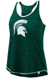Colosseum Michigan State Spartans Womens Green Circus Wedding Tank Top
