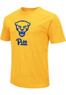 Colosseum Pitt Panthers Gold Script logo Short Sleeve T Shirt