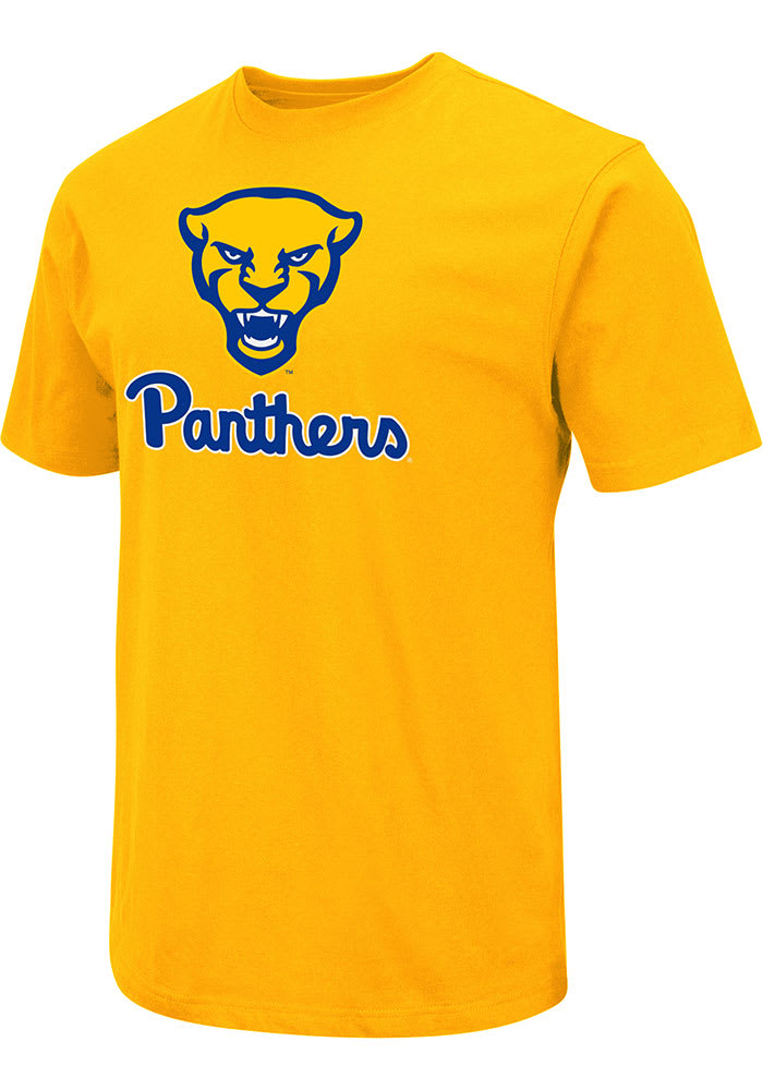 Colosseum Pitt Panthers Gold Mascot Short Sleeve T Shirt