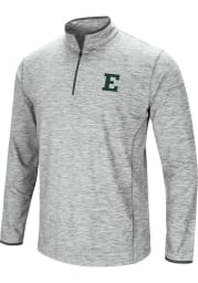 Colosseum Eastern Michigan Eagles Mens Grey Sprint Long Sleeve 1/4 Zip Pullover