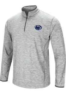 Colosseum Penn State Nittany Lions Mens Grey Sprint Long Sleeve 1/4 Zip Pullover