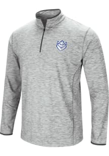 Colosseum Saint Louis Billikens Mens Grey Sprint Long Sleeve Qtr Zip Pullover