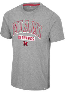 Colosseum Miami RedHawks Grey Yeah, You Blend Short Sleeve Fashion T Shirt