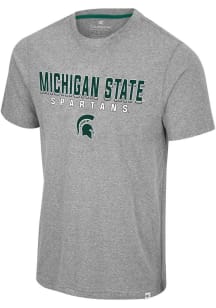 Colosseum Michigan State Spartans Grey Yeah, You Blend Short Sleeve Fashion T Shirt
