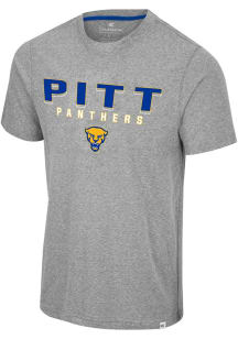 Colosseum Pitt Panthers Grey Yeah, You Blend Short Sleeve Fashion T Shirt