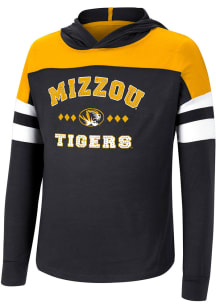 Colosseum Missouri Tigers Girls Black Jolly Hooded Long Sleeve T-shirt