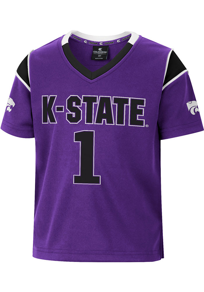 Colosseum K-State Wildcats Toddler Purple Let Things Happen Football Jersey