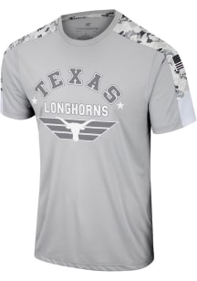 Colosseum Texas Longhorns Grey Hatch Short Sleeve T Shirt