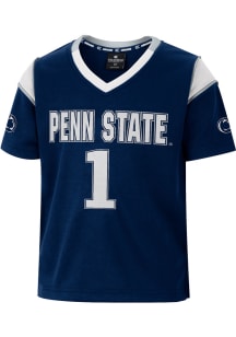 Colosseum Penn State Nittany Lions Toddler Navy Blue Let Things Happen Football Jersey