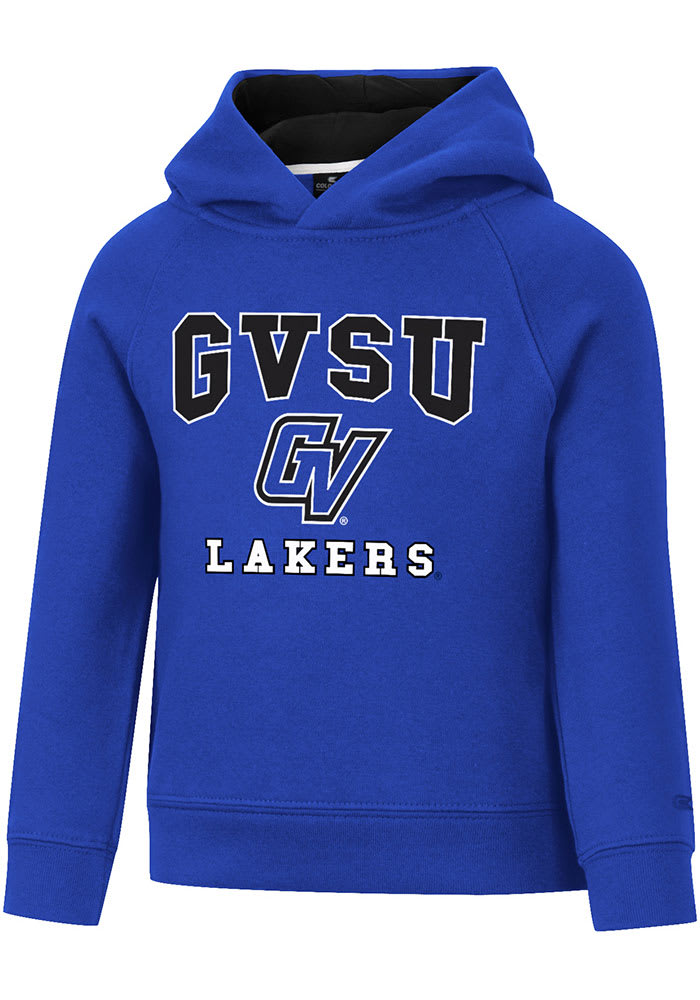 Colosseum Grand Valley State Lakers Toddler Black Chimney Long Sleeve Hooded Sweatshirt