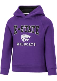 Colosseum K-State Wildcats Toddler Purple Chimney Long Sleeve Hooded Sweatshirt