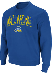 Colosseum Delaware Fightin' Blue Hens Mens Blue STADIUM Long Sleeve Crew Sweatshirt