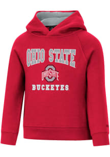 Toddler Ohio State Buckeyes Red Colosseum Chimney Long Sleeve Hooded Sweatshirt