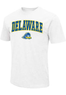 Colosseum Delaware Fightin' Blue Hens White Playbook Short Sleeve T Shirt
