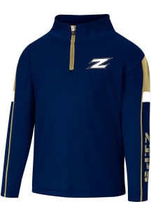Colosseum Akron Zips Toddler Blue Screever Long Sleeve 1/4 Zip