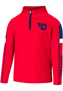 Colosseum Dayton Flyers Toddler Red Screever Long Sleeve 1/4 Zip