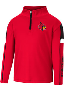 Colosseum Louisville Cardinals Toddler Red Screever Long Sleeve 1/4 Zip