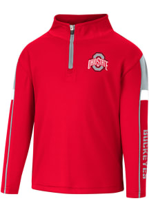 Colosseum Ohio State Buckeyes Toddler Red Screever Long Sleeve 1/4 Zip