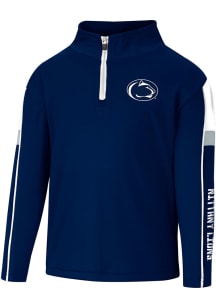 Colosseum Penn State Nittany Lions Toddler Navy Blue Screever Long Sleeve 1/4 Zip