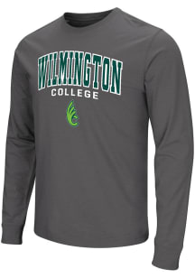 Colosseum Wilmington College Quakers Charcoal Playbook Long Sleeve T Shirt