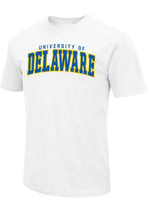 Colosseum Delaware Fightin' Blue Hens White Playbook Short Sleeve T Shirt