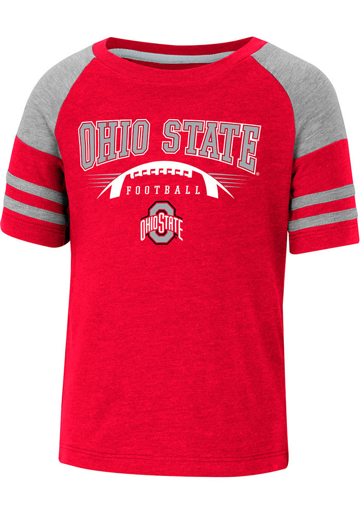 Colosseum Ohio State Buckeyes Toddler Red Michael Football Short Sleeve T-Shirt