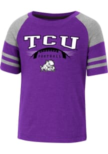 Colosseum TCU Horned Frogs Toddler Purple Michael Football Short Sleeve T-Shirt