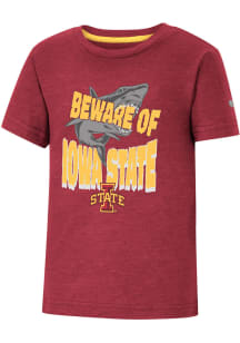Colosseum Iowa State Cyclones Toddler Cardinal Shark Short Sleeve T-Shirt