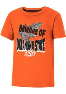 Colosseum Oklahoma State Cowboys Toddler Orange Shark Short Sleeve T-Shirt