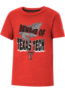 Colosseum Texas Tech Red Raiders Toddler Red Shark Short Sleeve T-Shirt