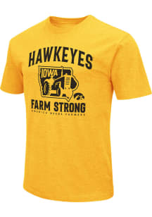 Colosseum Iowa Hawkeyes Gold America Needs Farmers Short Sleeve T Shirt