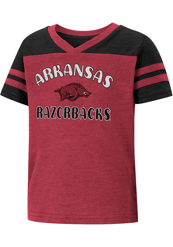 Women's Gameday Couture Cardinal Arkansas Razorbacks Find Your Groove  Split-Dye T-Shirt