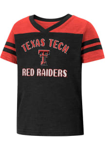 Colosseum Texas Tech Red Raiders Toddler Girls Red Piecrust Promise Short Sleeve T-Shirt