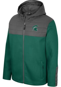 Colosseum Michigan State Spartans Mens Green Storm Was Coming Medium Weight Jacket