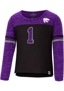 Colosseum K-State Wildcats Toddler Girls Purple Mary Long Sleeve T Shirt