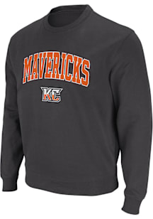Colosseum Kansas City Mavericks Mens Black Stadium Long Sleeve Crew Sweatshirt
