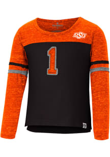 Colosseum Oklahoma State Cowboys Toddler Girls Orange Mary Long Sleeve T Shirt