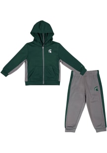 Toddler Michigan State Spartans Green Colosseum Mount Crumpit Top and Bottom Set