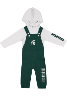 Colosseum Michigan State Spartans Infant Green Chim Chim Set Top and Bottom