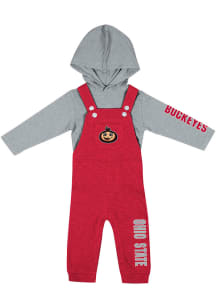 Colosseum Ohio State Buckeyes Infant Red Chim Chim Set Top and Bottom