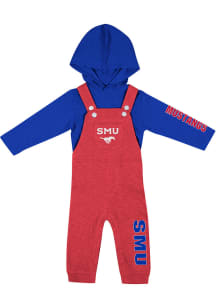 Colosseum SMU Mustangs Infant Red Chim Chim Set Top and Bottom